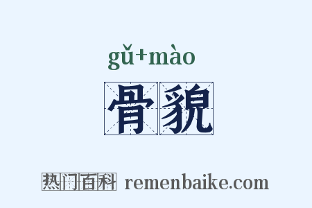 骨貌是什么意思的图片